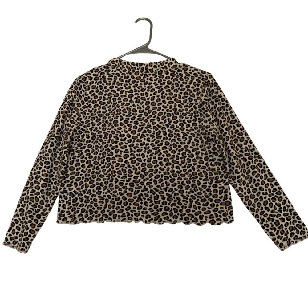 Old Navy Leopard Print Long Sleeve Bolero Cardigan Girls XL Fits Women XS/S - Picture 3 of 9